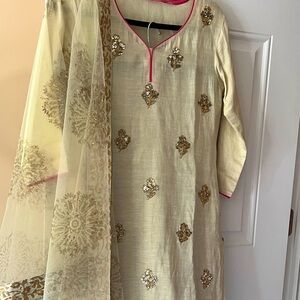 Sharara with net dupatta